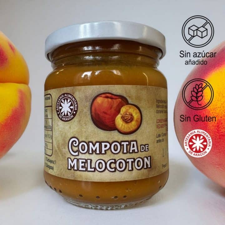 Compota de melocotón