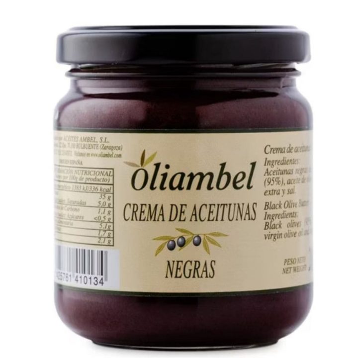 Crema de aceitunas negras 200 gr